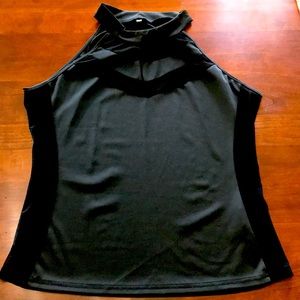 Ladies black sleeveless summer top
